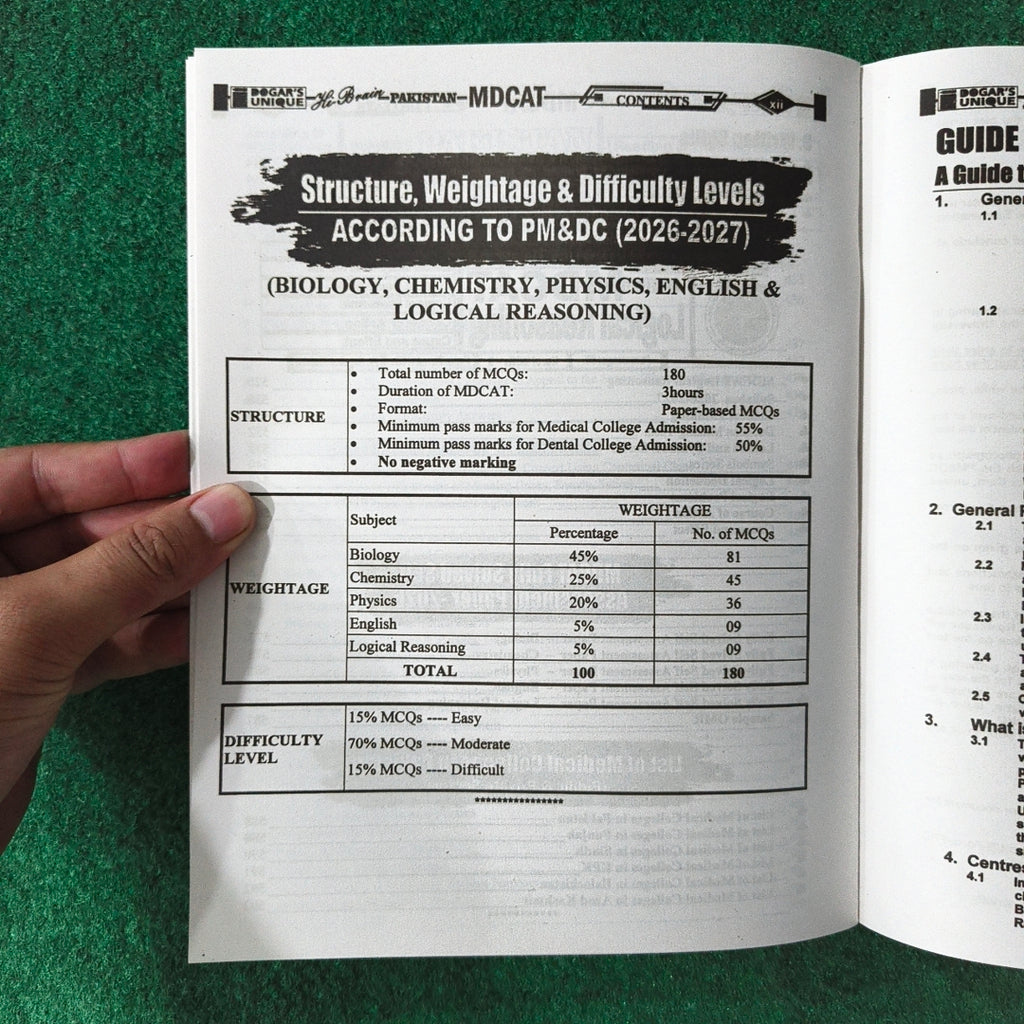 New MDCAT Medical & Dental Colleges Admission Test Guide by Dr. Afzal Bajwa