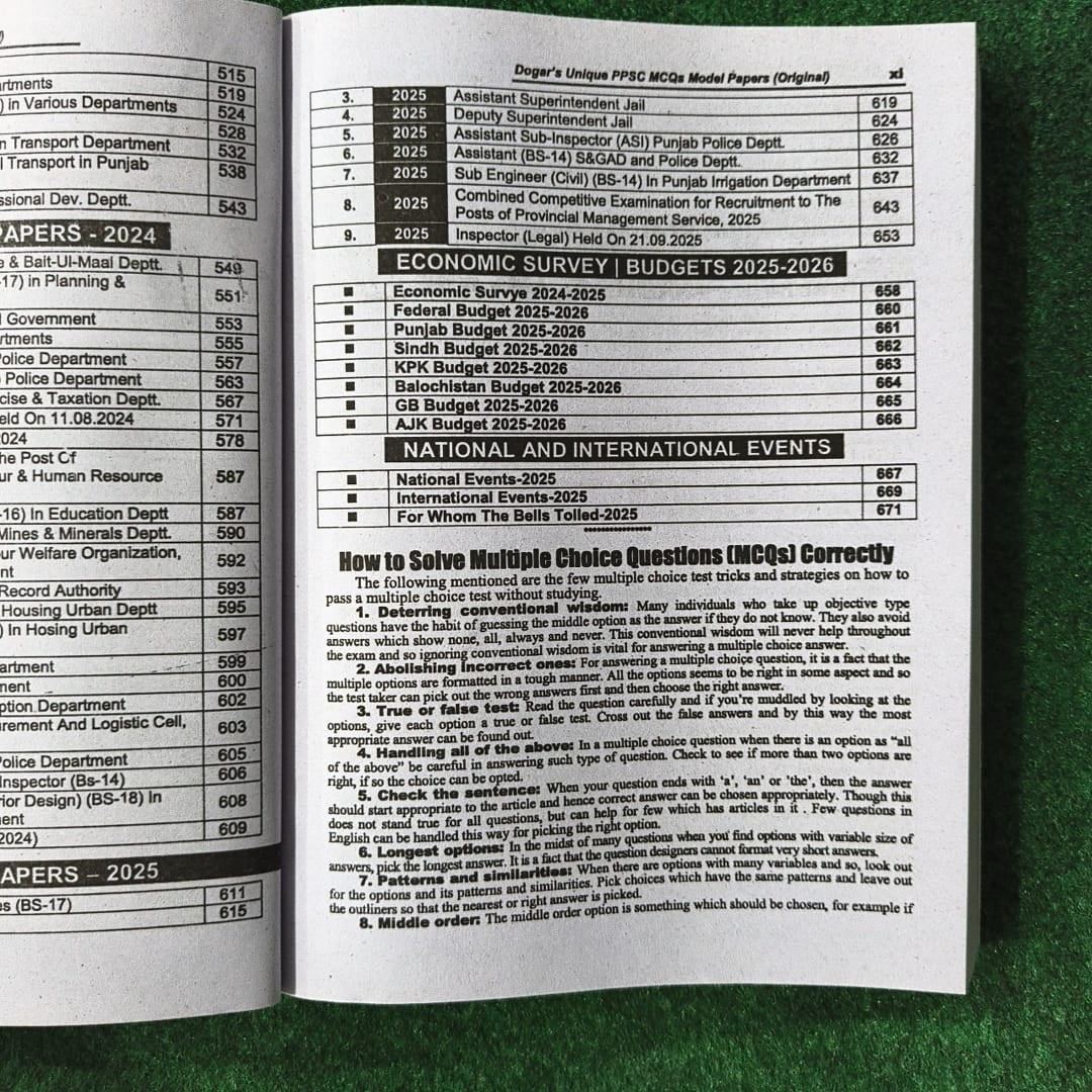 PPSC Model Paper Fully Solved Orignal by Dogar Publishers