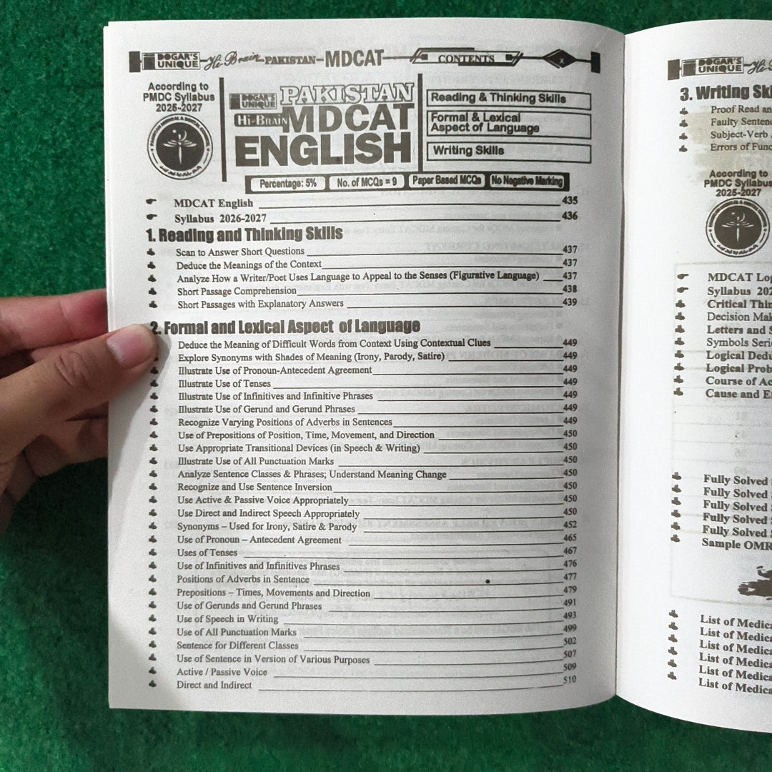 New MDCAT Medical & Dental Colleges Admission Test Guide by Dr. Afzal Bajwa