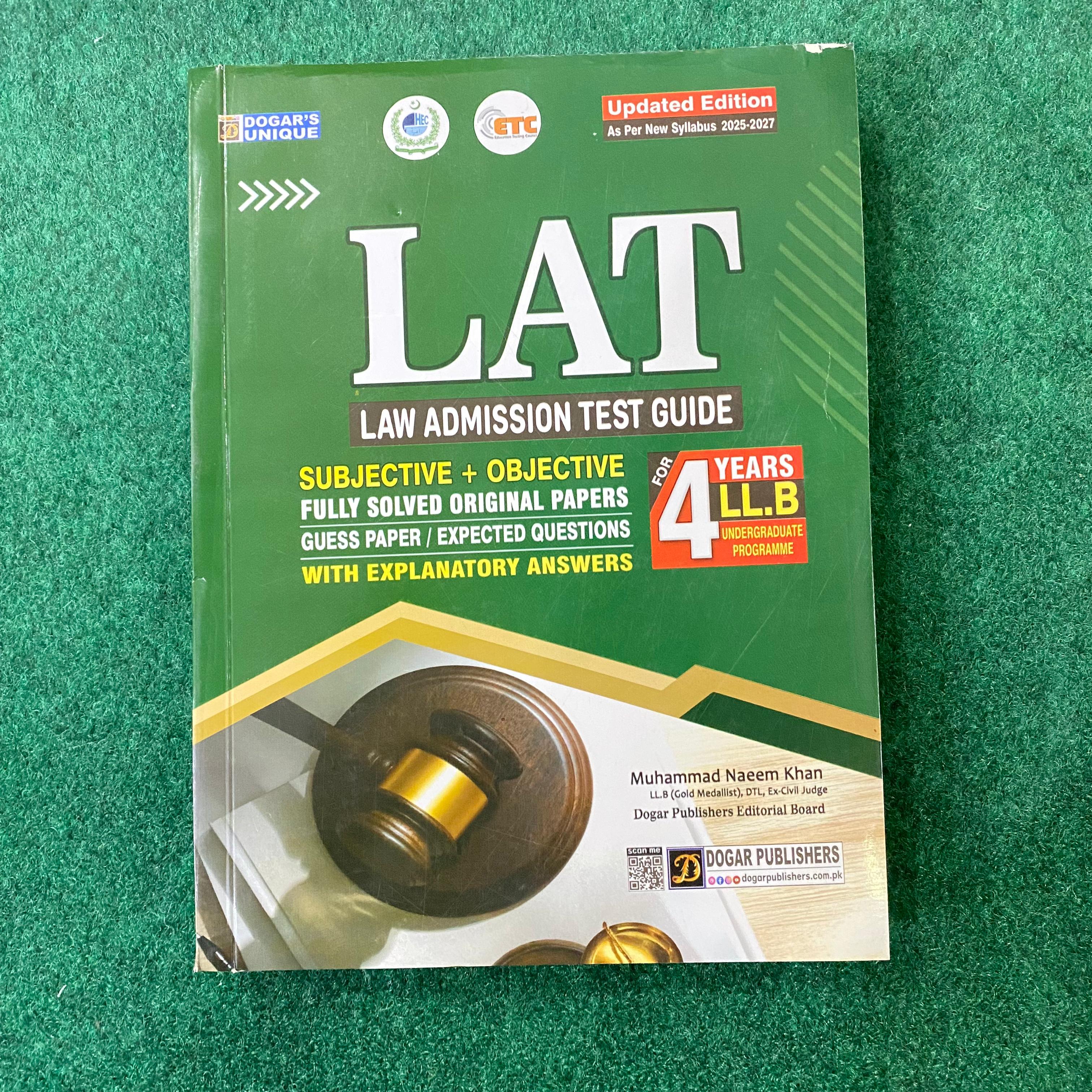 LAT Law Admission Test Guide 2026–2027 (Subjective & Objective) – Latest Edition