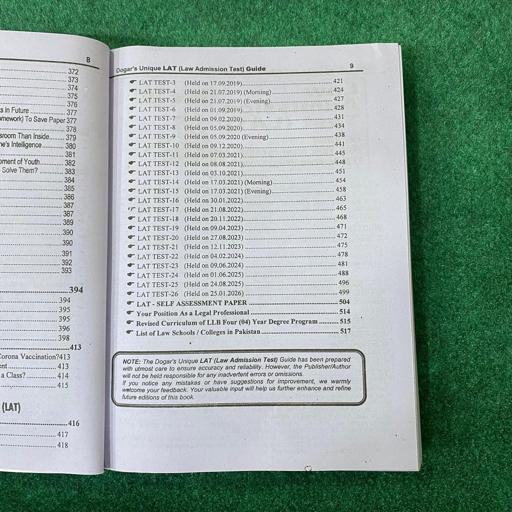 LAT Law Admission Test Guide 2026–2027 (Subjective & Objective) – Latest Edition