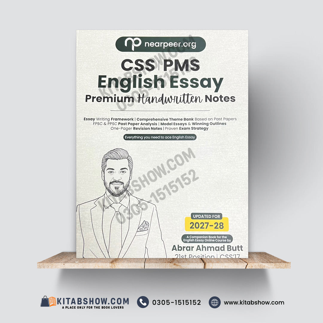 CSS PMS English Essay Premium Handwritten Notes 2027–28 | Abrar Ahmad Butt | Nearpeer.org