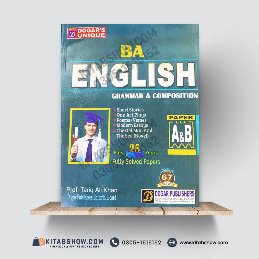 BA English Grammar & Composition (Paper A & B) – With 25 Years Solved Papers