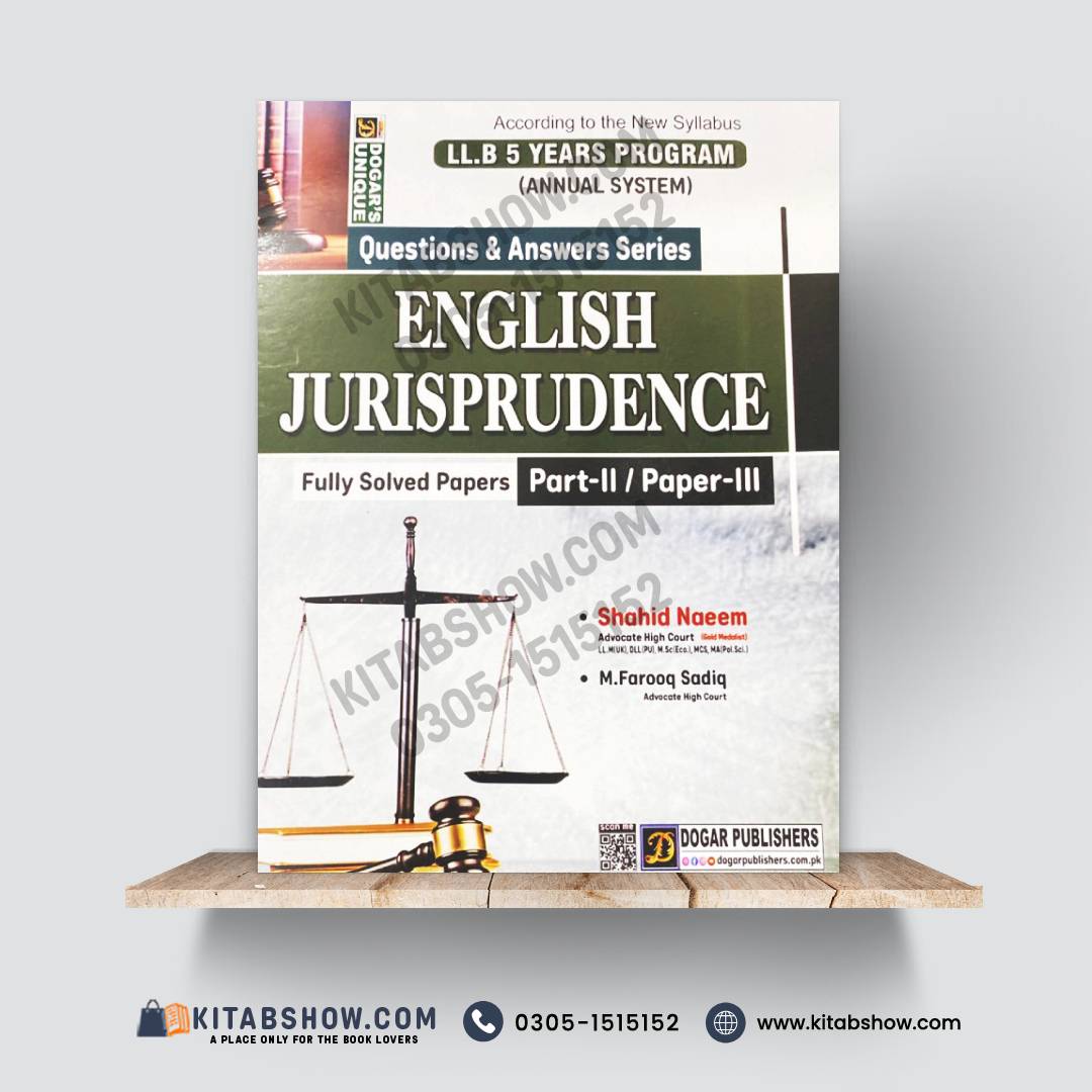 LLB 5 Years Program – English Jurisprudence Part-II (Paper-III) | Questions & Answers Series