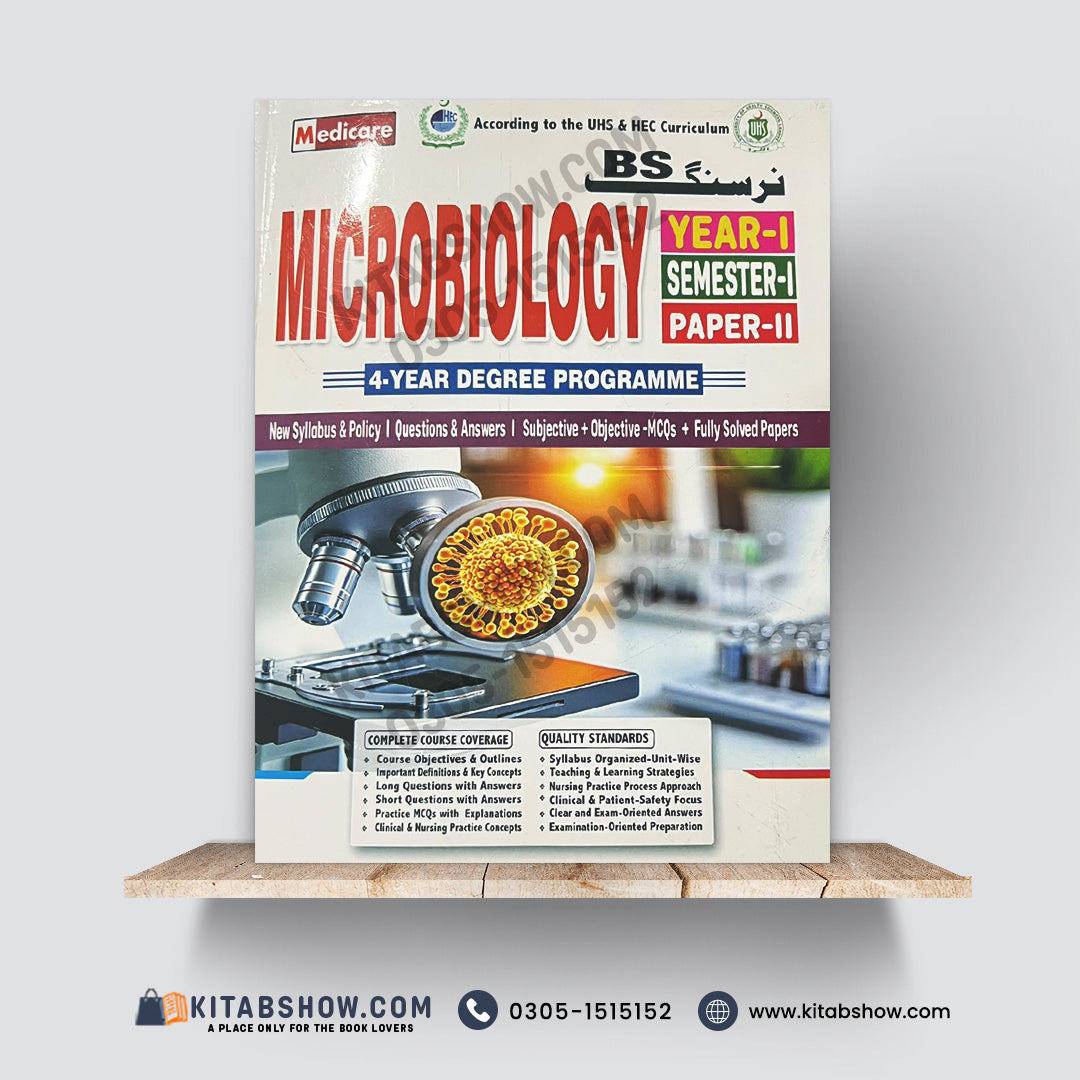 BS Nursing Microbiology – Year 1, Semester 1, Paper II | 4-Year Degree Programme