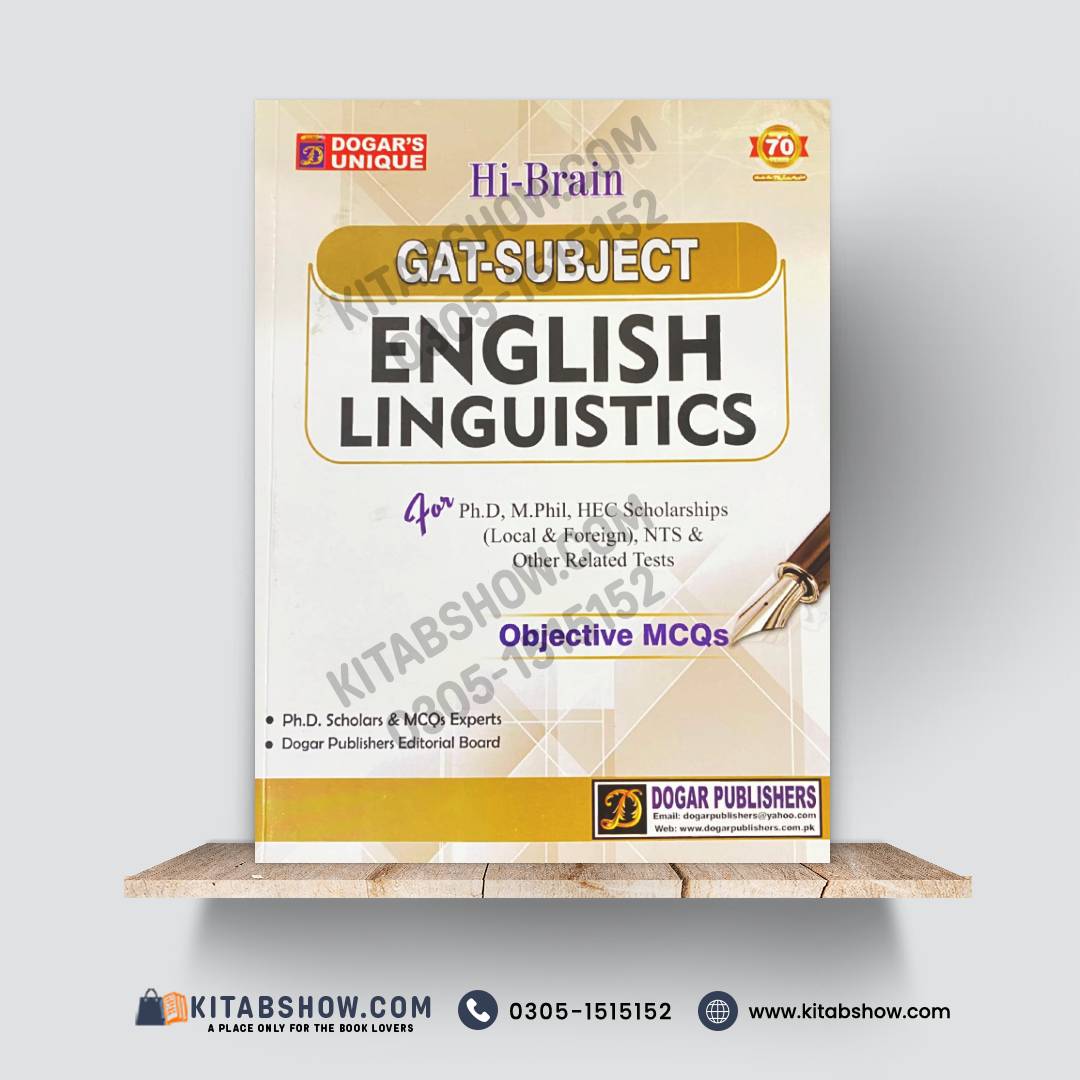 GAT-Subject English Linguistics | Objective MCQs for Ph.D., M.Phil., HEC Scholarships & NTS