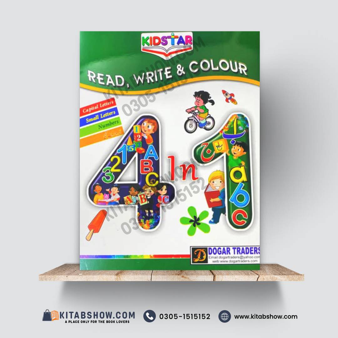 Kid Star Read, Write & Colour | Early Learning Activity Book for Kids