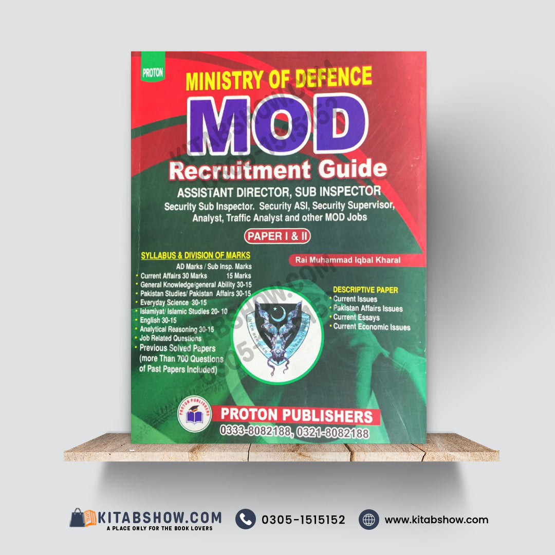 MOD Recruitment Guide | Ministry of Defence Jobs | Assistant Director, Sub Inspector & Security Posts by Rai Muhammad Iqbal Kharal