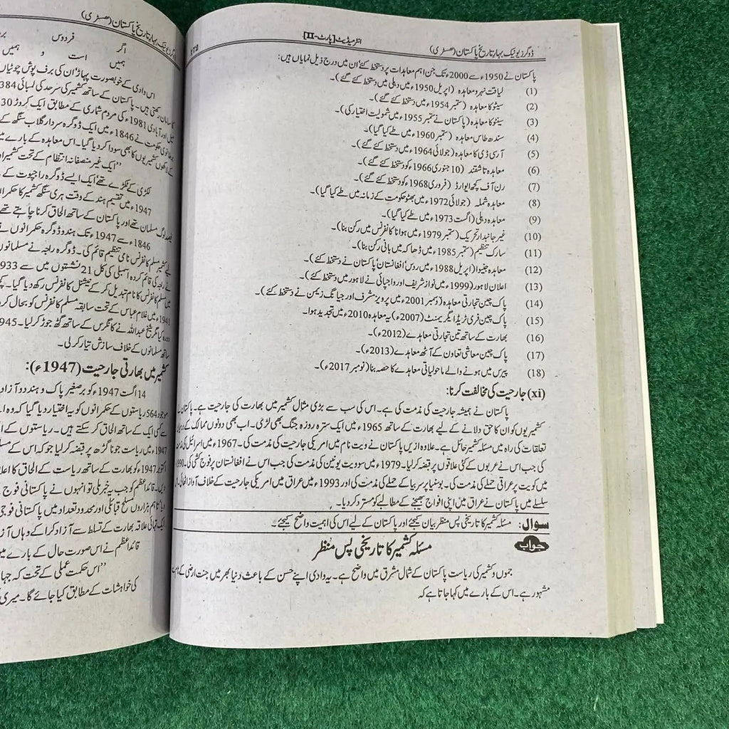 بہارِ تاریخِ پاکستان – 12th Class (Intermediate Part-II) | سوال و جواب
