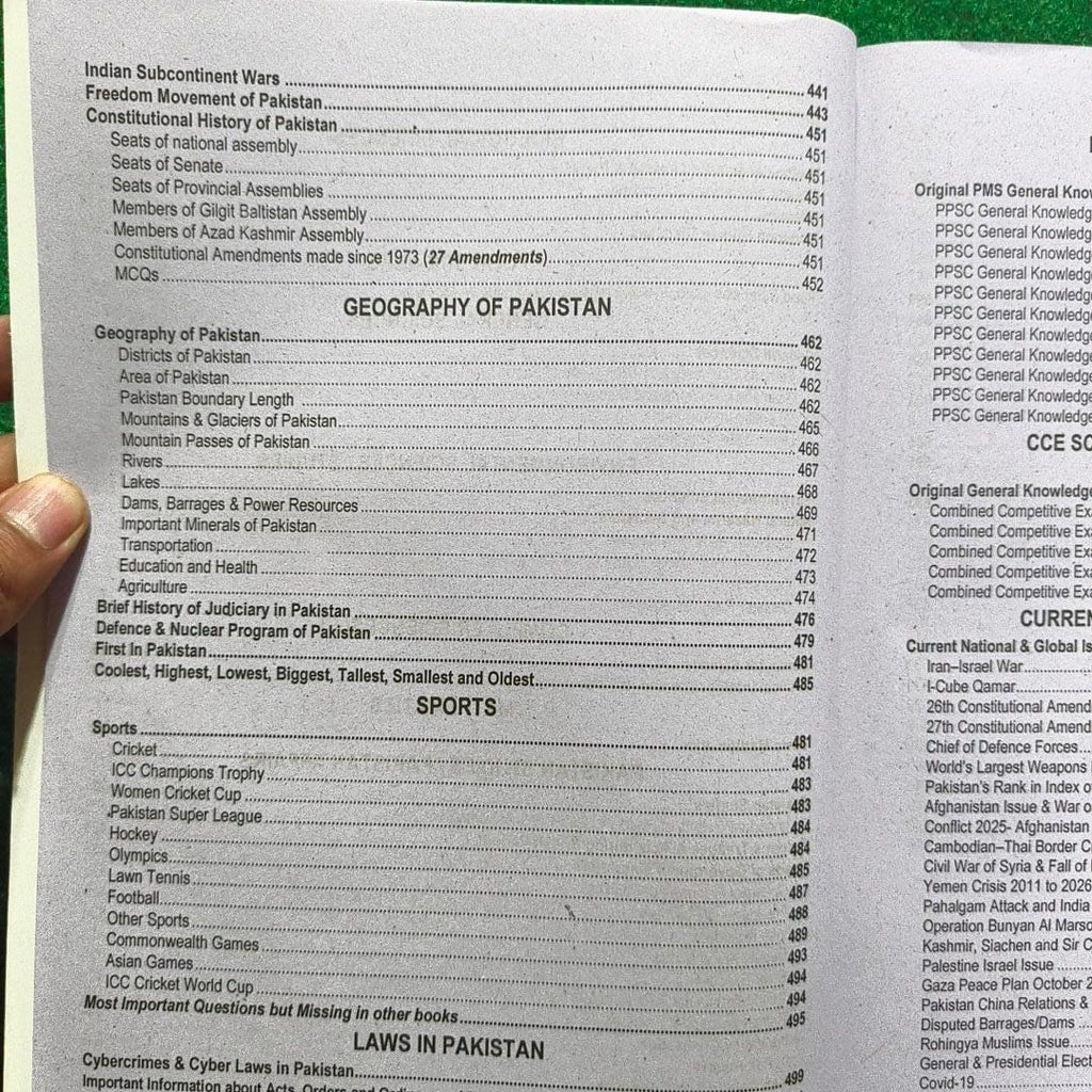 Comprehensive General Knowledge MCQs – PCS, PMS Special (2026 Edition) by Rai Muhammad Iqbal Kharral and Muhammad Sharif (AD PESSI)