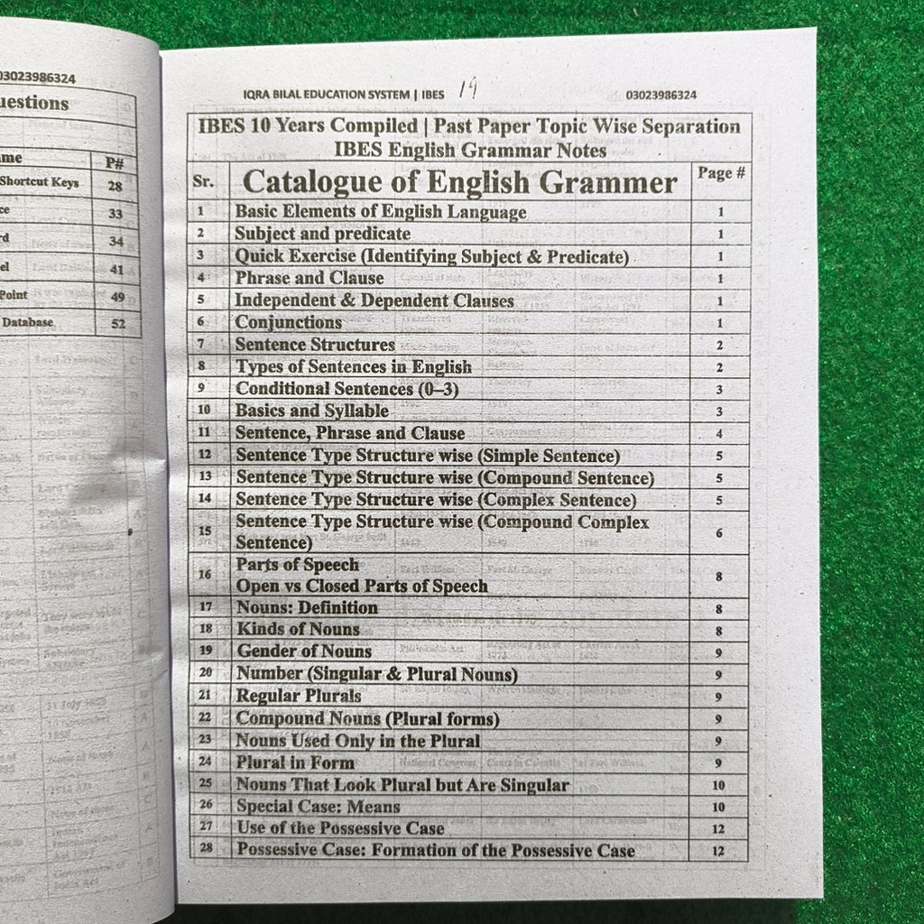 IBES Capsule for Quick Revision (PPSC) – 3rd Edition by Professor Muhammad Bilal