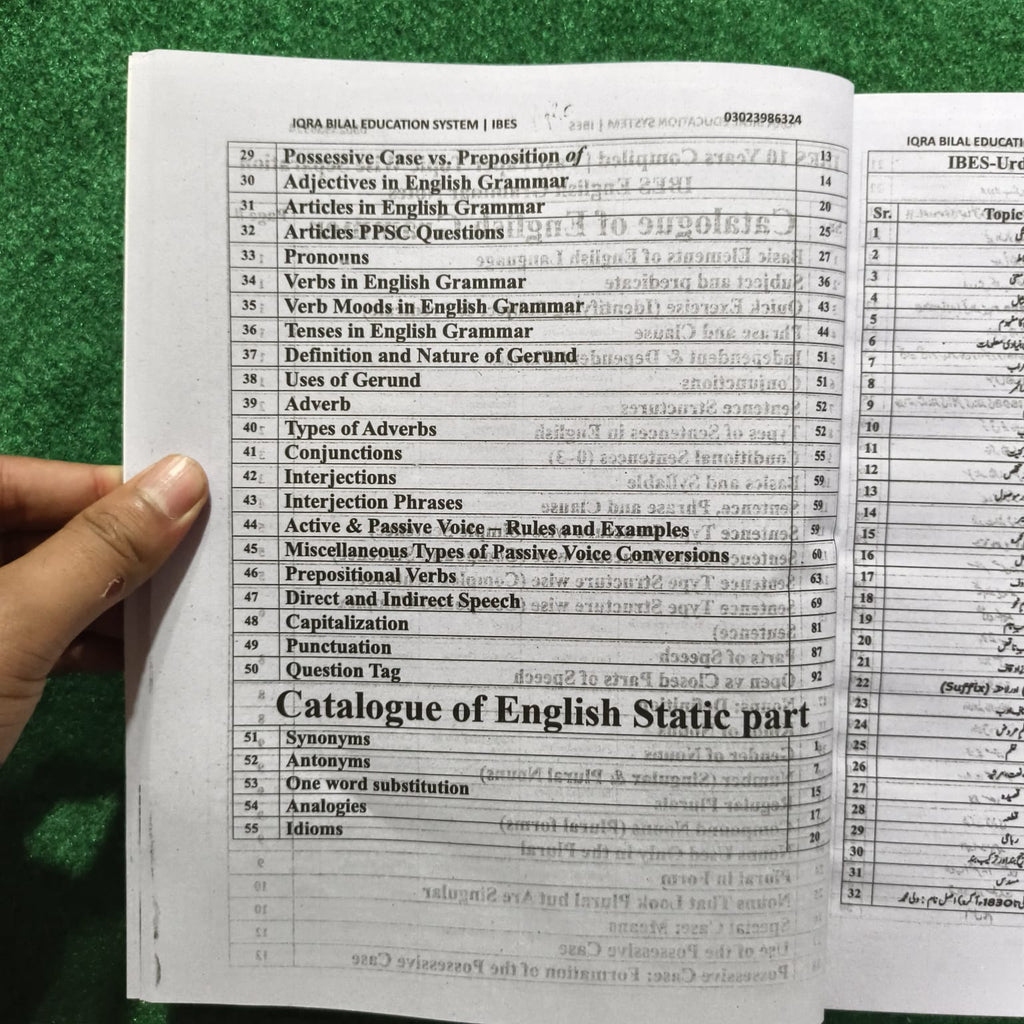 IBES Capsule for Quick Revision (PPSC) – 3rd Edition by Professor Muhammad Bilal