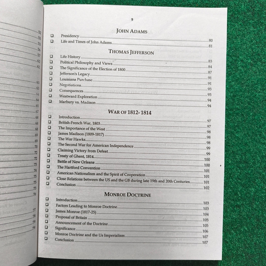 To the Point History of USA – Revised Updated Edition for CSS and other competitive exam aspirants