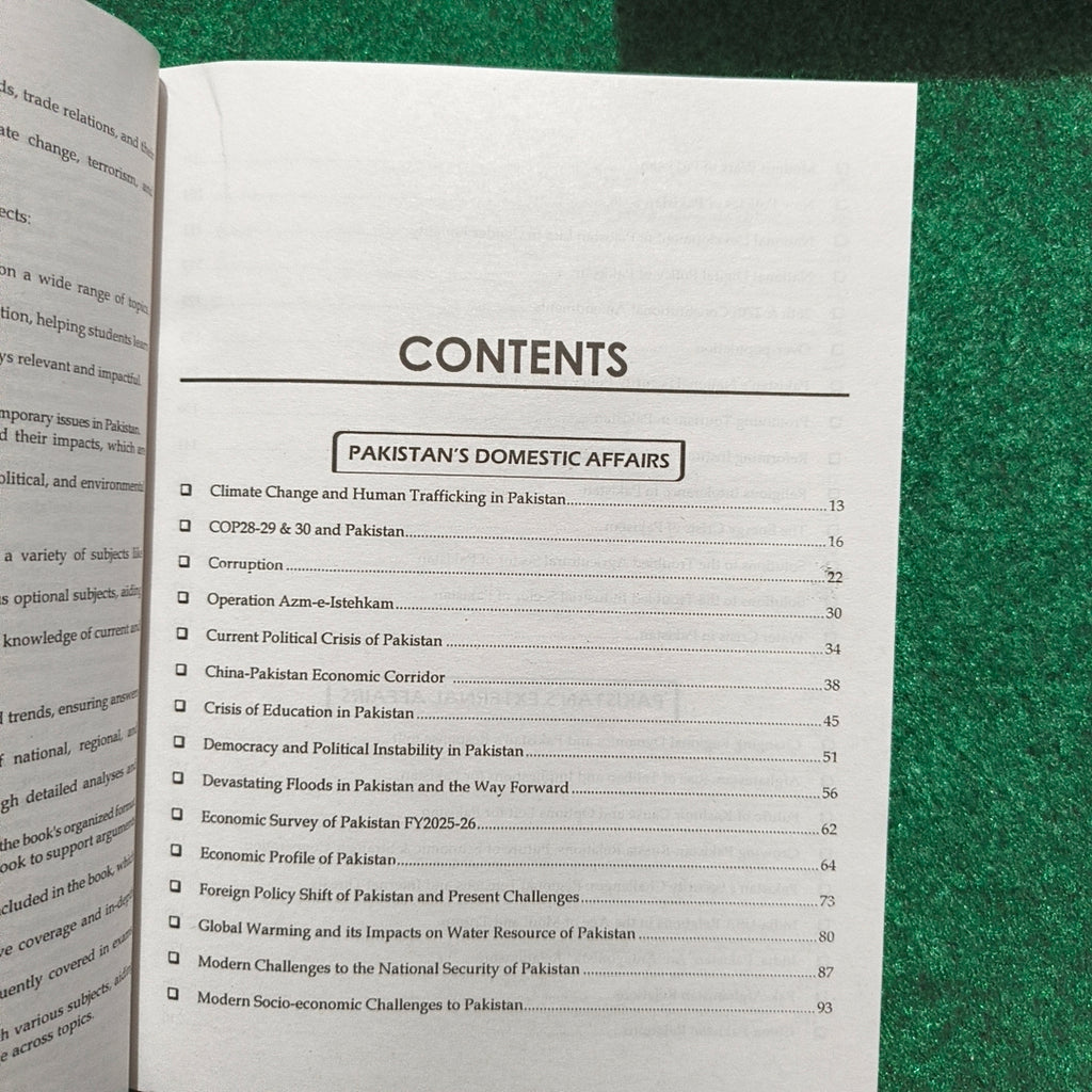 To The Piont Current Affairs 2026 For CSS, PMS & Competitive Exams by Waseem Riaz Khan (PSP)