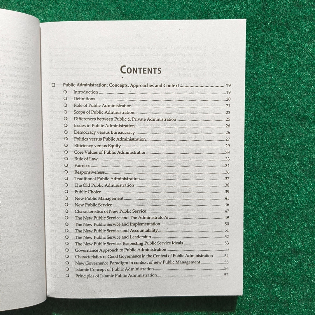Public Administration – Issues & Perspectives by Iqra Riaz-Ud-Din