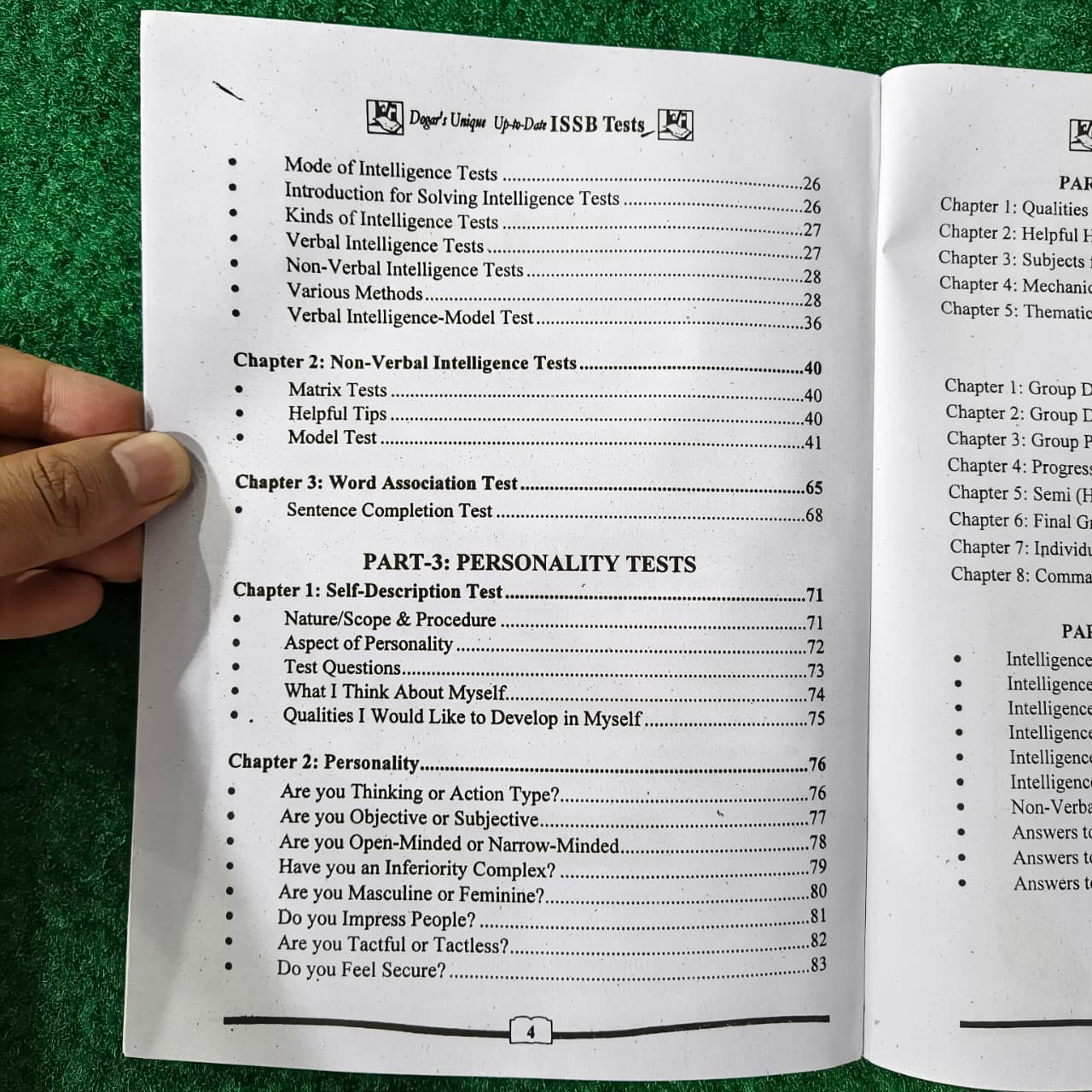 ISSB Tests Guide by Haji Wali Muhammad Dogar