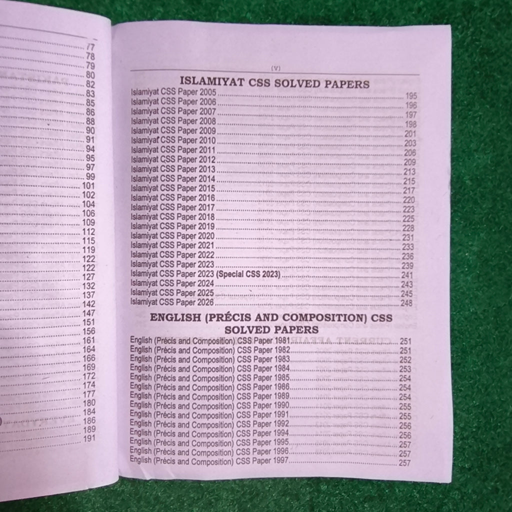 CSS MCQs Compulsory Subjects Previous Solved Papers 2026–2027 by Rai Mansab Ali