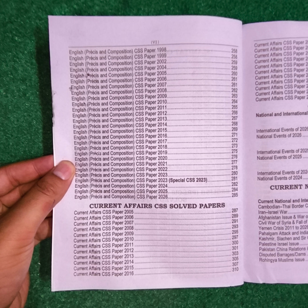 CSS MCQs Compulsory Subjects Previous Solved Papers 2026–2027 by Rai Mansab Ali