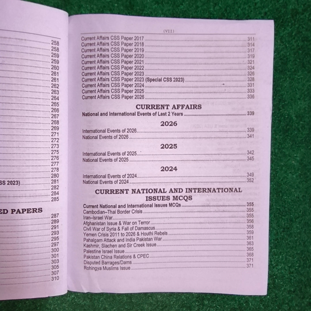 CSS MCQs Compulsory Subjects Previous Solved Papers 2026–2027 by Rai Mansab Ali