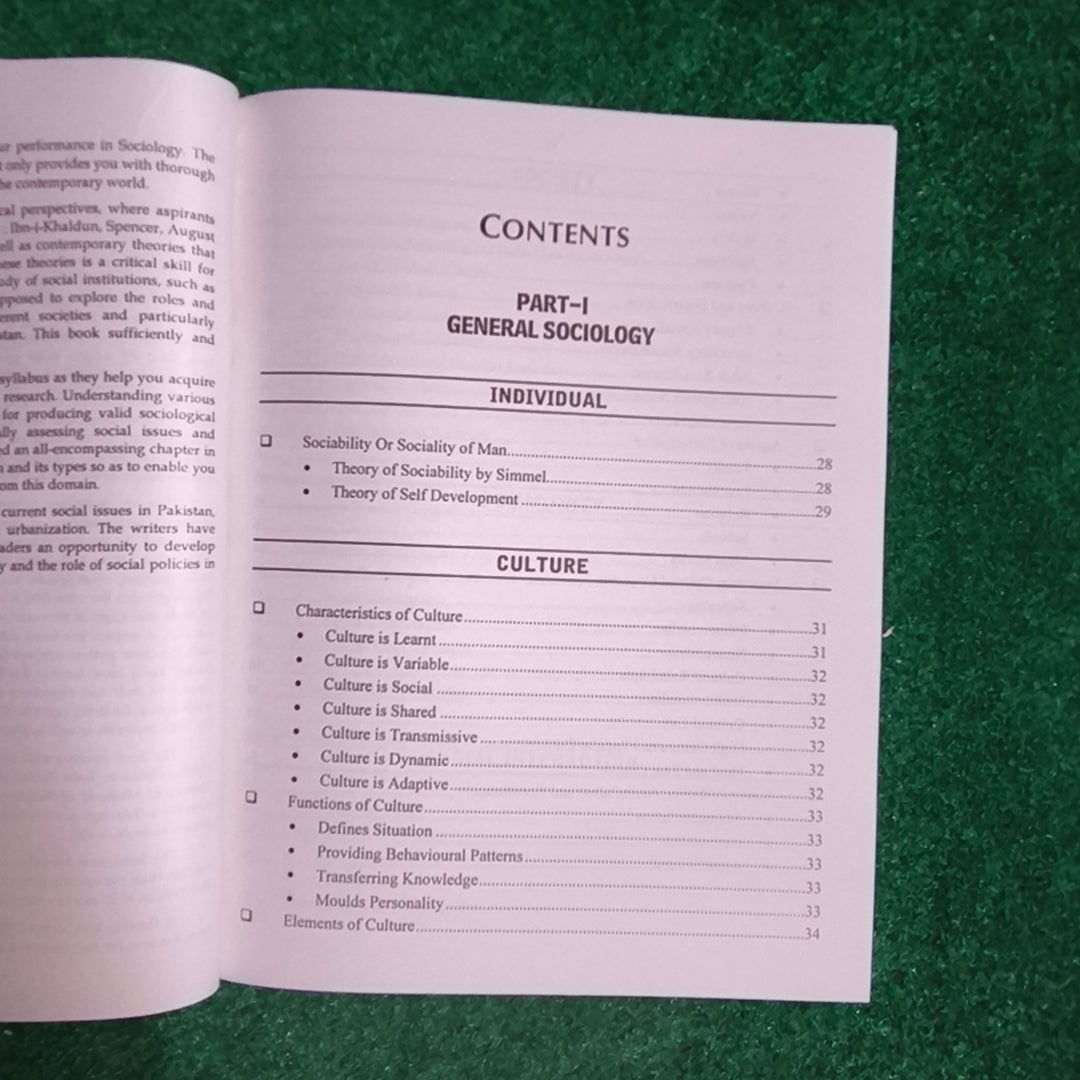 Sociology for CSS, PMS, PCS & All Other Relevant Exams