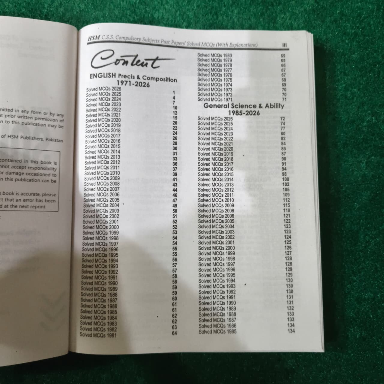 CSS Compulsory Subjects Solved MCQs (1971–2026) with Explanations | Latest Edition 2026