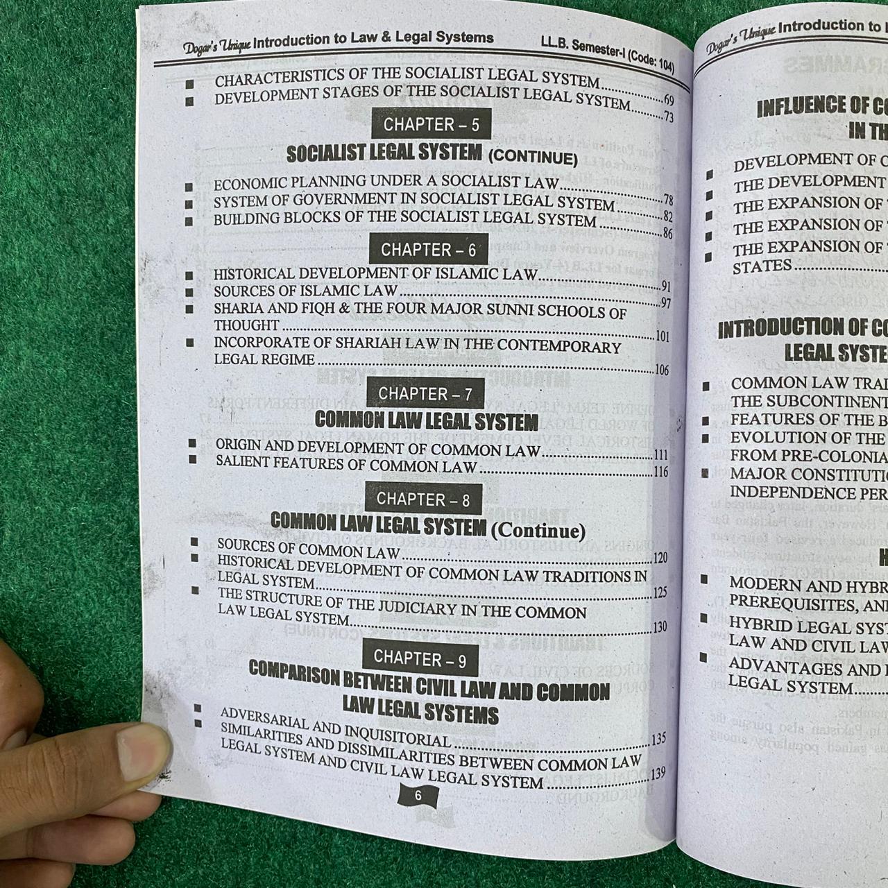Hi-Brain Introduction to Law & Legal Systems LL.B 4 Years Program Part-I Semester-I Book