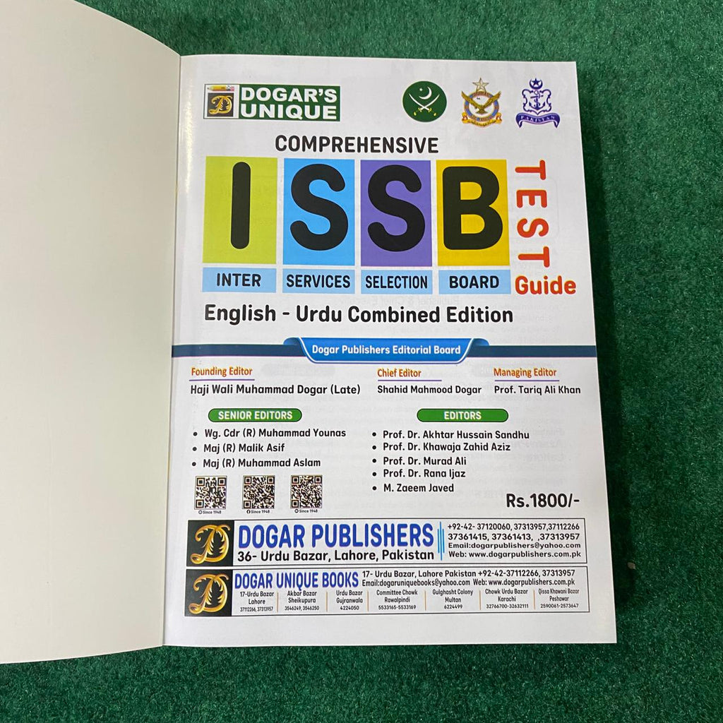 Comprehensive ISSB Tests Book – Army, Navy & Air Force Preparation