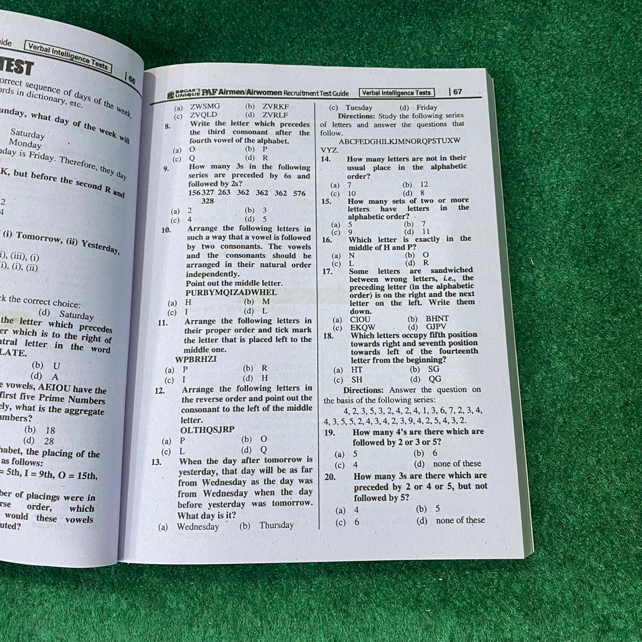 Airman Recruitment in PAF After Matric – Academic & Intelligence Tests Guide