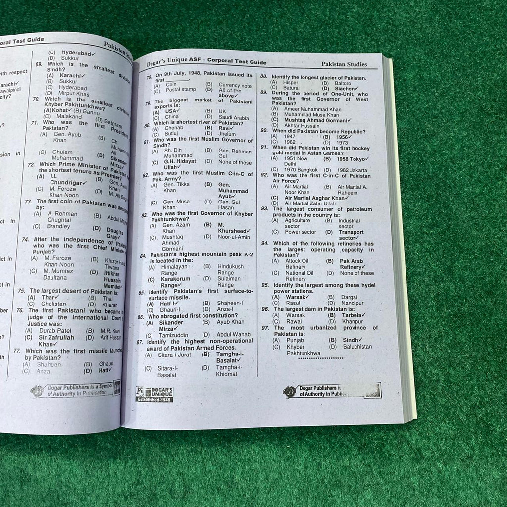 ASF Corporal Recruitment Test Guide (Edition 2026–2027)