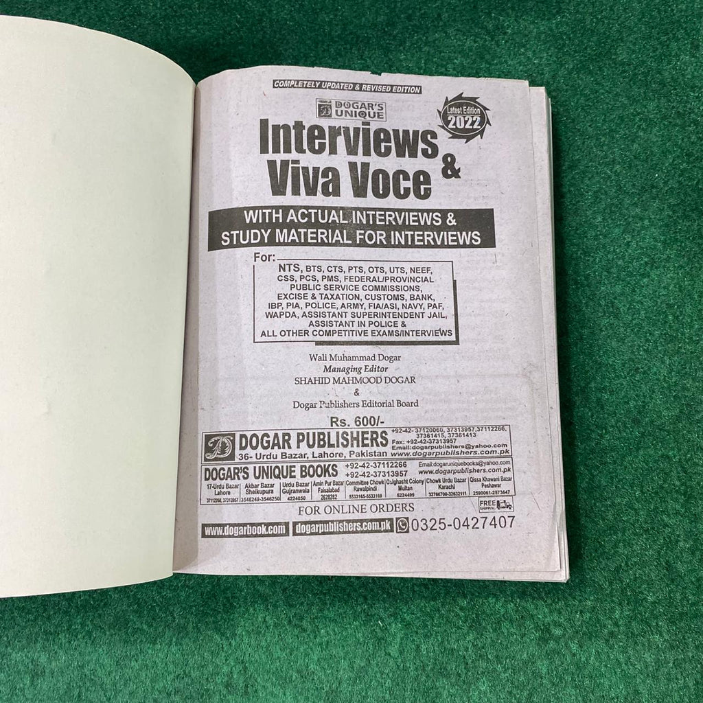 Interviews & Viva Voce – With Actual Interviews