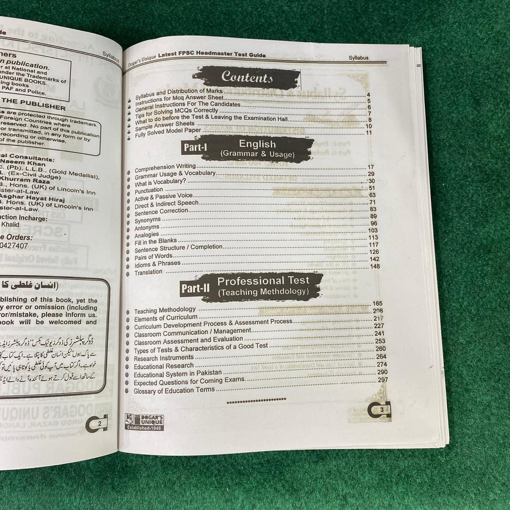 Headmaster / Headmistress Recruitment Test Guide