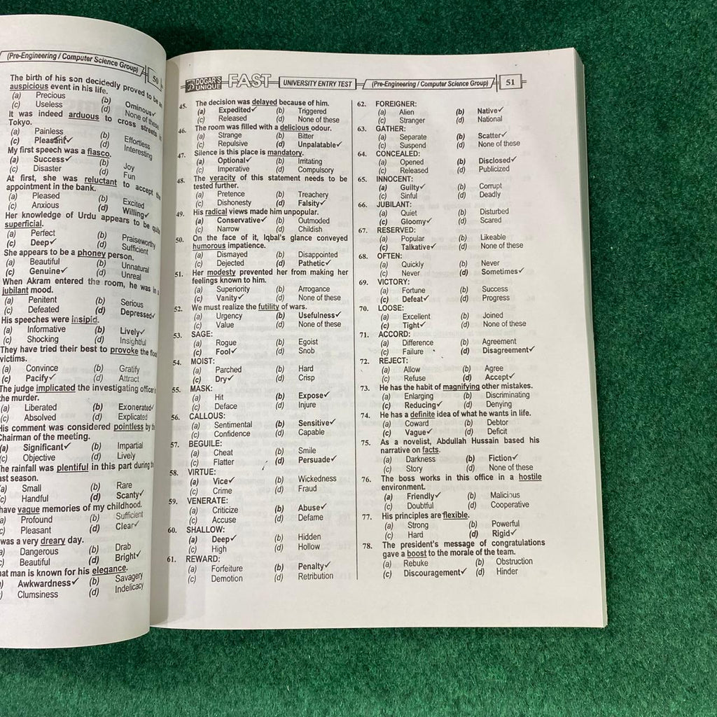 FAST University Entry Test Guide (BS CS / Engineering)