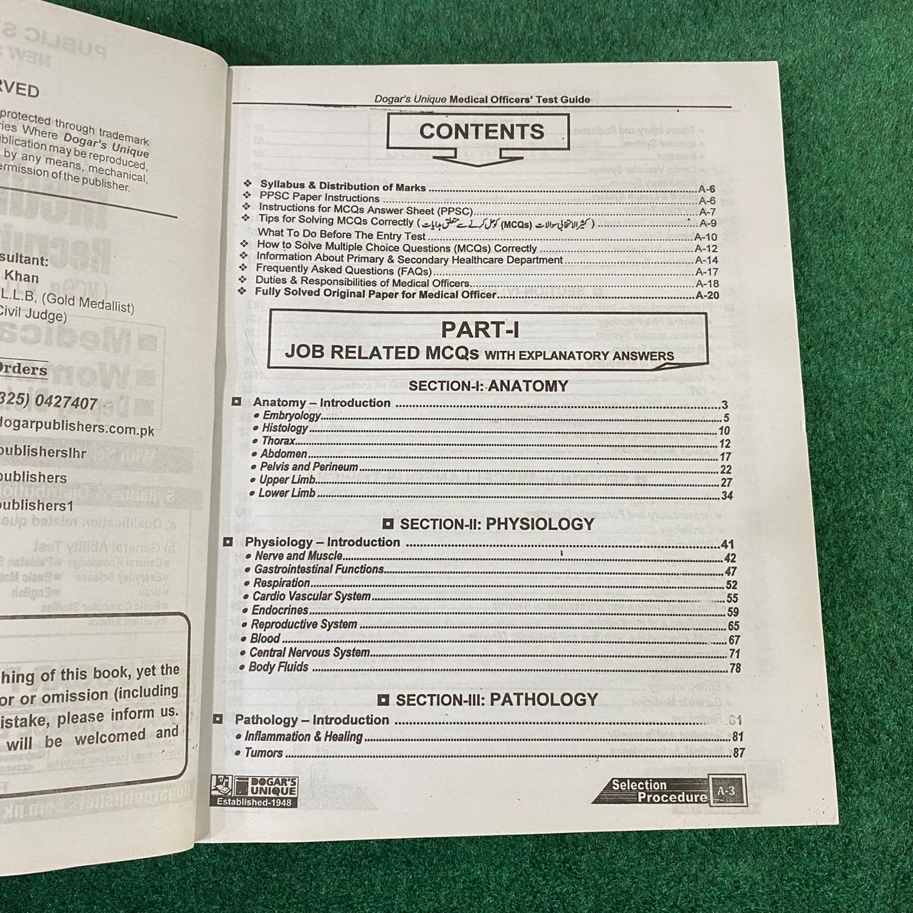 Medical Officer (MO) & Woman Medical Officer (WMO) Test Guide