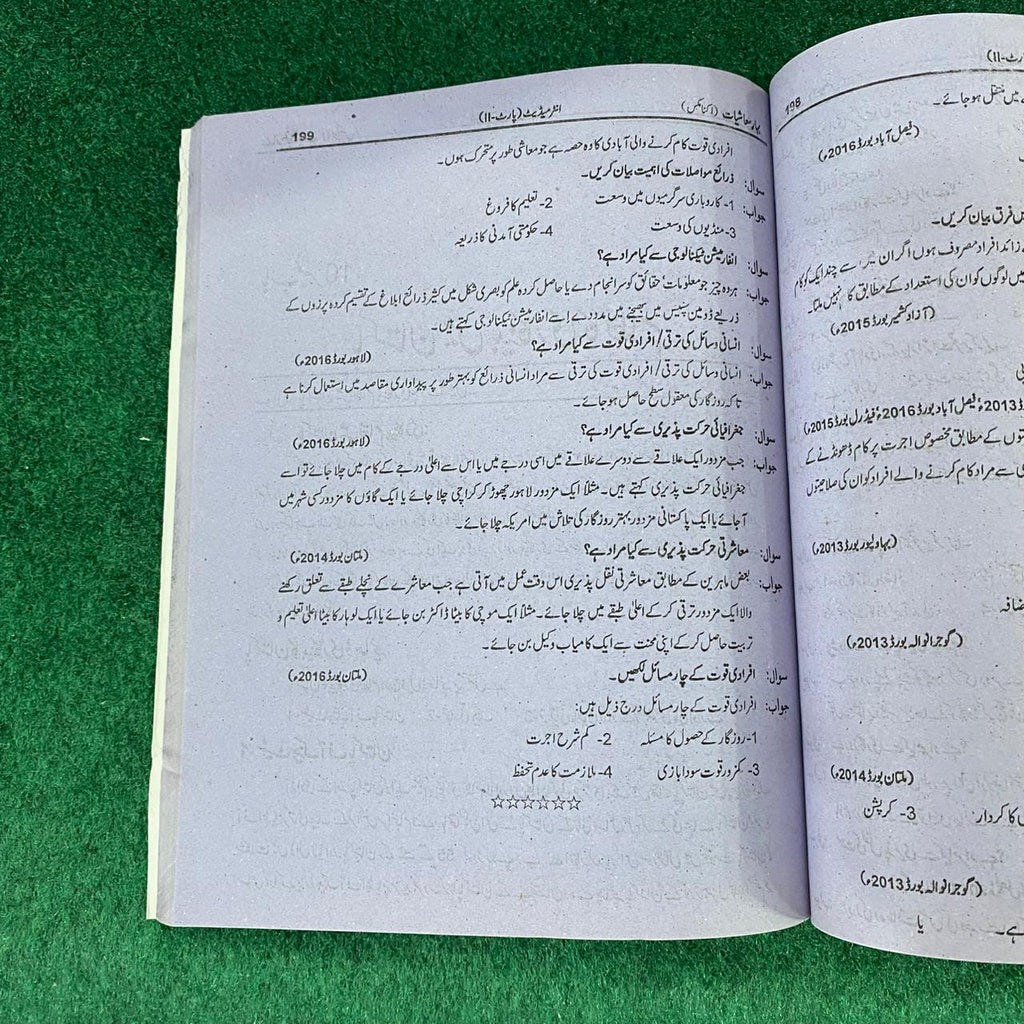 Bahar-e-Maashiyat (Economics) – Class 12 SLOs Based Guide