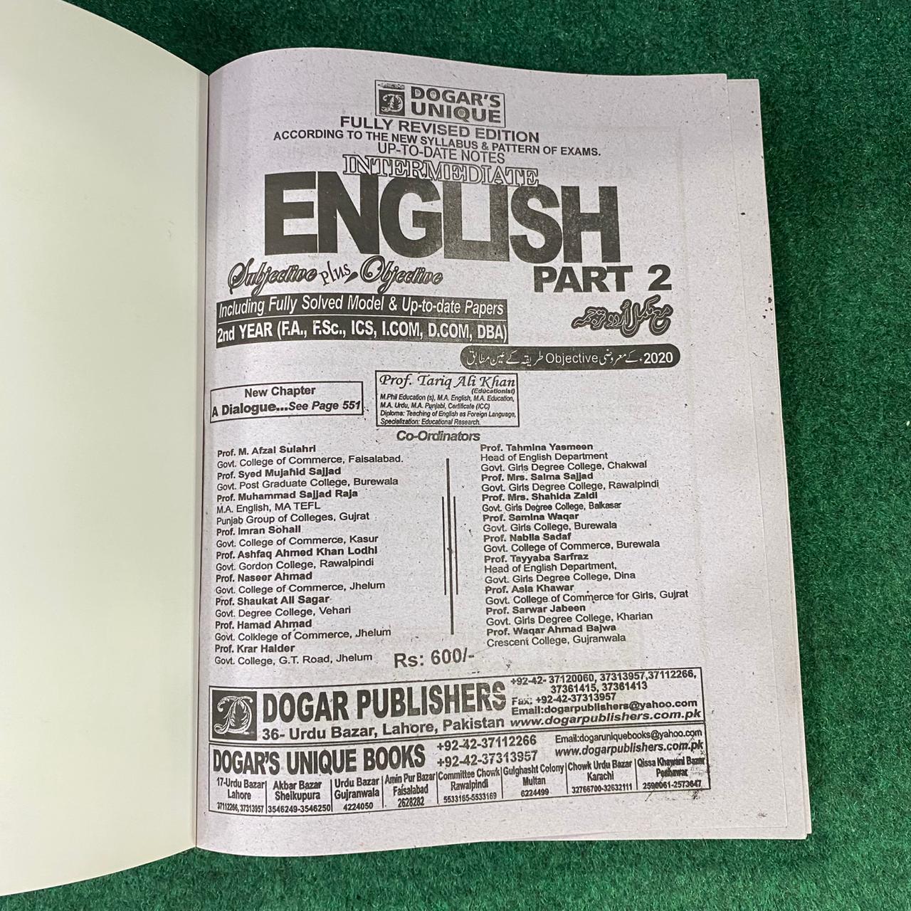 Intermediate English Part-II – Subjective Plus Objective (Up-to-Date Guide)