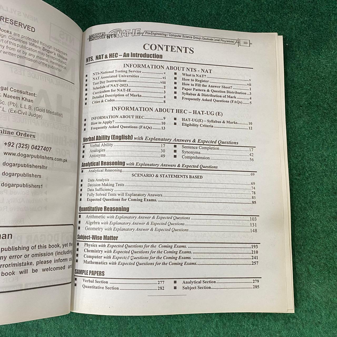 NTS NAT-M / HAT-UG-M Pre-Medical Group Guide Book