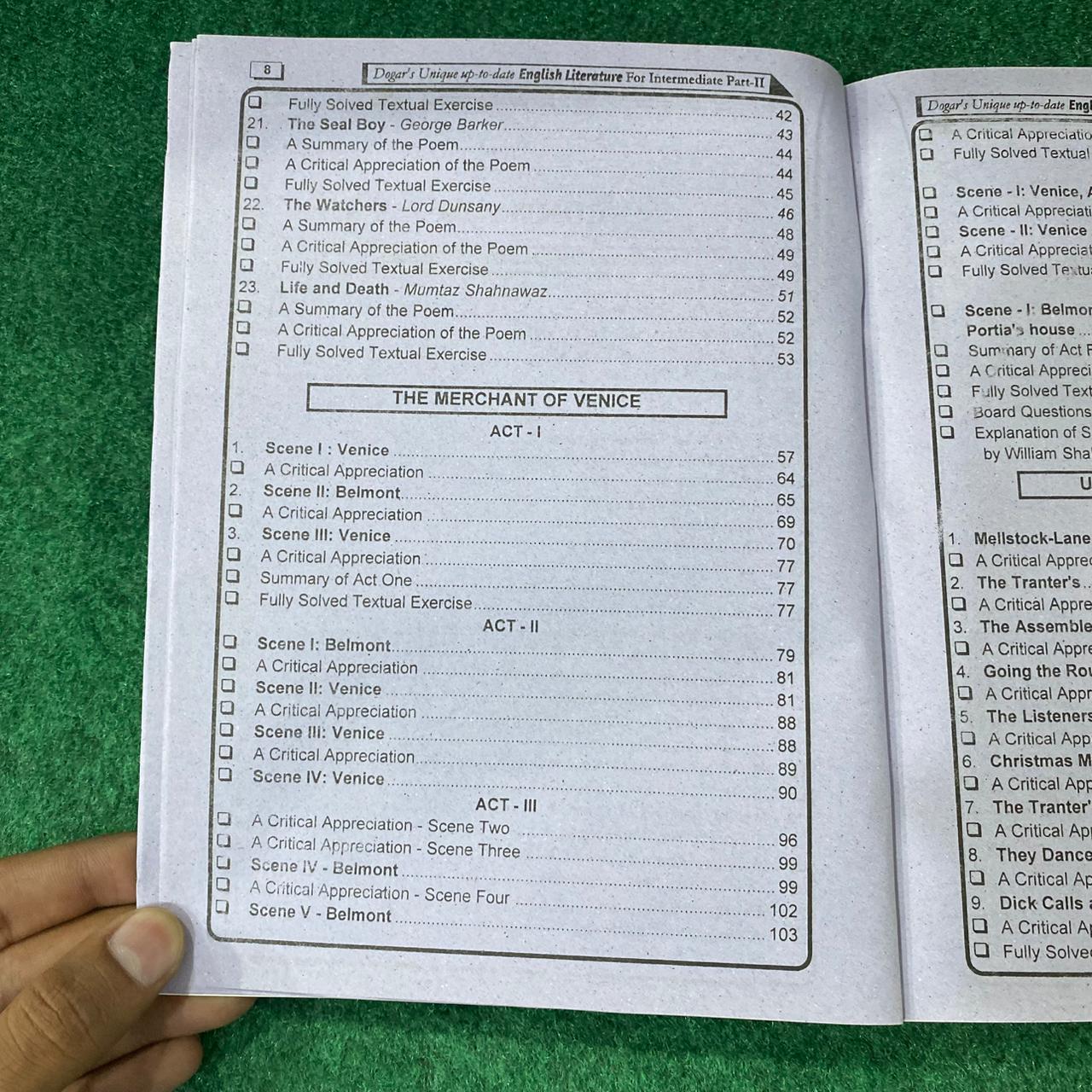 Intermediate English Literature Part 2 (12th Class) – Subjective & Objective Guide